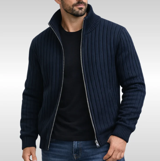 Gilet classico elegante con zip