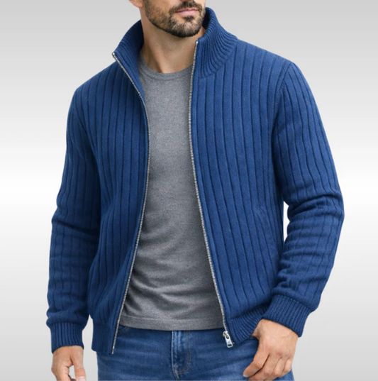 Gilet classico elegante con zip